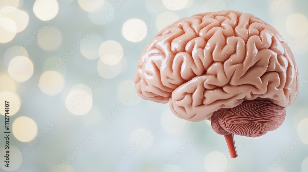 Human Brain Model with Blurry Background and Soft Bokeh Effect Human Brain Model with Blurry Background and Soft Bokeh Effect