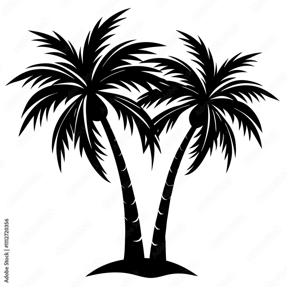Obraz premium palm tree silhouette