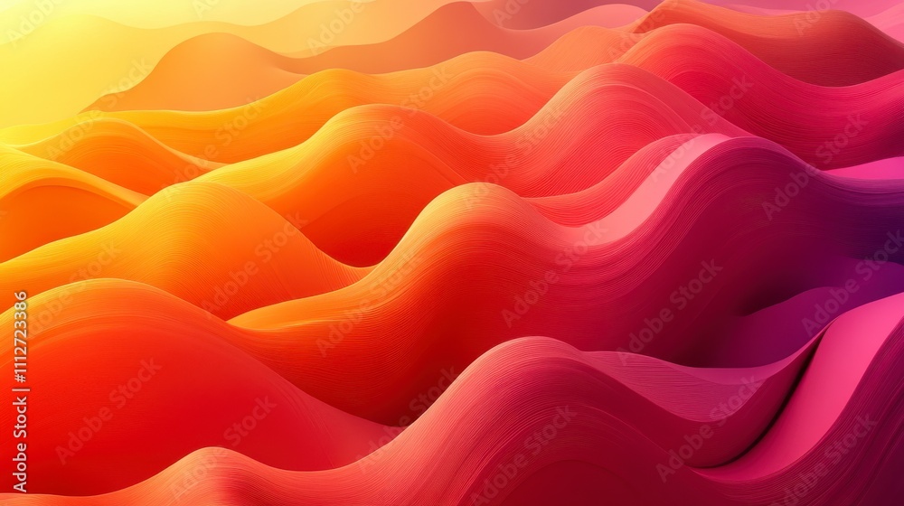 Fototapeta premium Stunning Abstract Colorful Gradient Waves Graphic Design