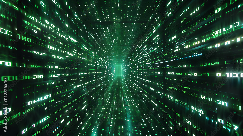 Fototapeta premium Cybersecurity threats and virus prevention strategies digital space infographic virtual environment overview