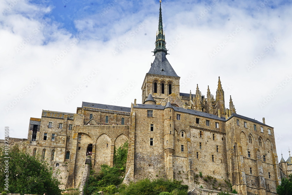 Fototapeta premium Mont Saint Michel abbey in Normandy, France