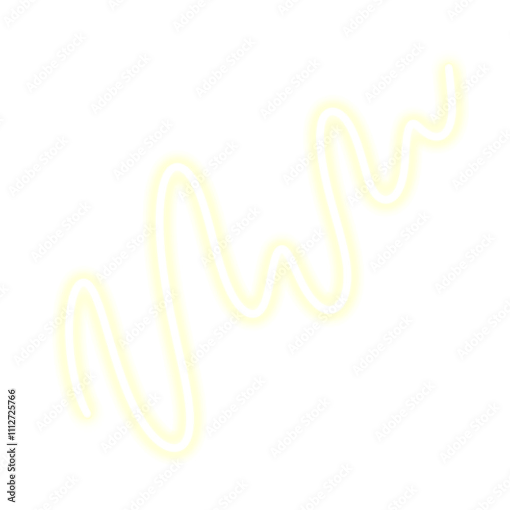 Obraz premium neon doodle party line png