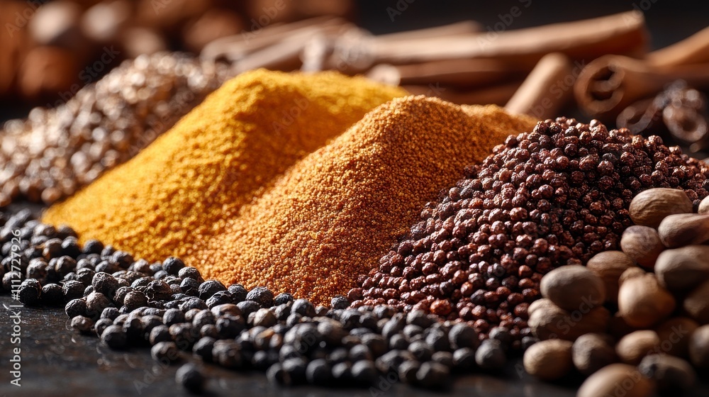 A Stunning Array of Exquisite Spices, A Culinary Masterpiece