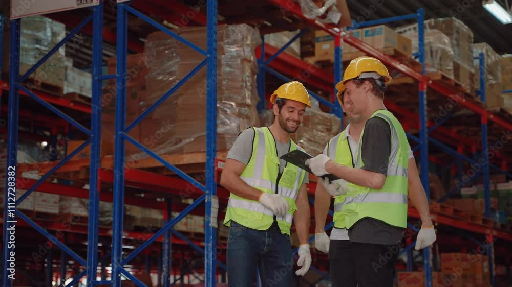 Warehouse quality control team brainstorming to get work done according to plan
Warehouse quality control team brainstorming to get work done according to plan