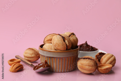 Sweet oreshki cookies with ...