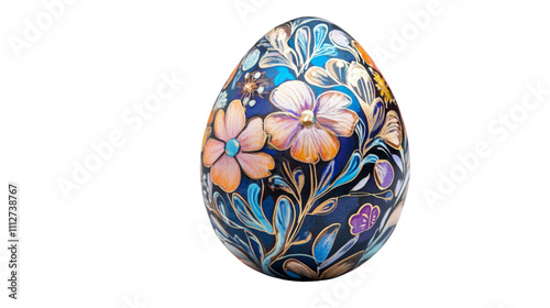 Colorful Easter egg transparent background