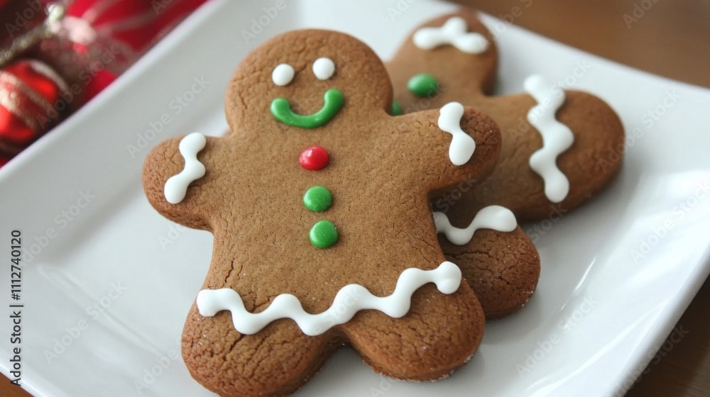 Classic gingerbread cookies styled for the holidays Classic gingerbread cookies styled for the holidays