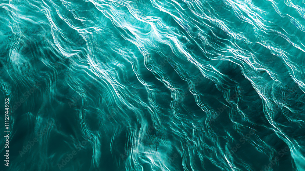 Stunning Turquoise Water Waves Abstract Pattern Stunning Turquoise Water Waves Abstract Pattern
