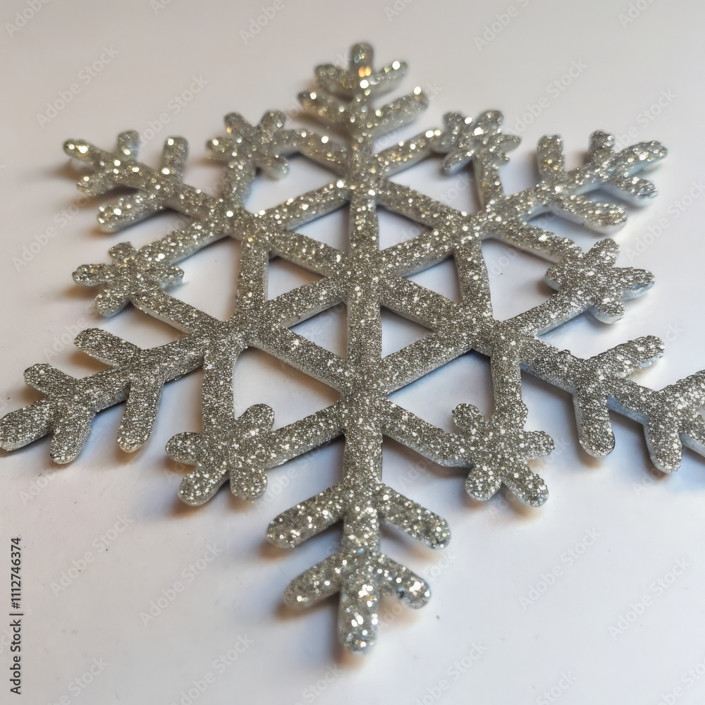 a snowflake that has a white background