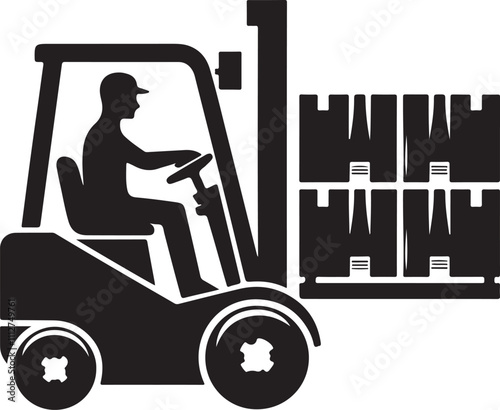 Forklift icon logo