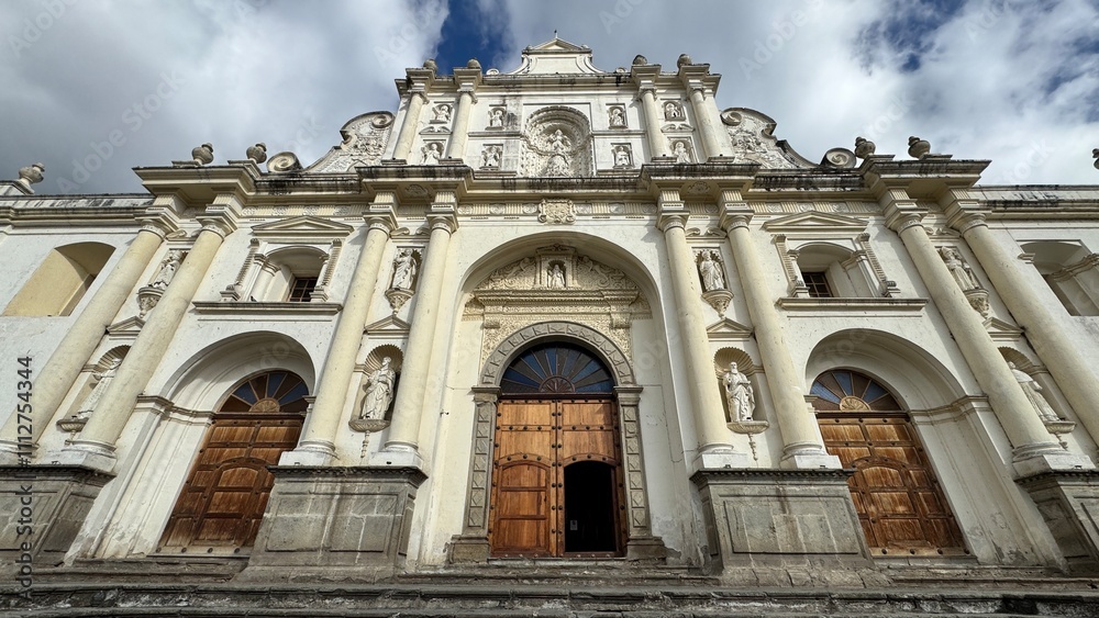old church from the 1500's in Latin America in ruins