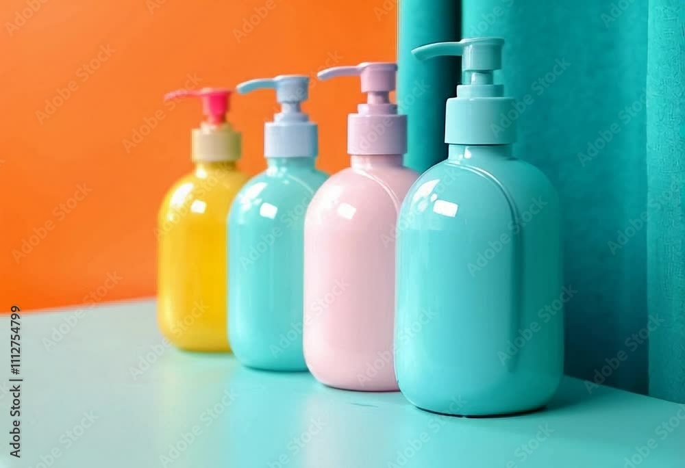 Colorful blank soap dispensers Colorful blank soap dispensers