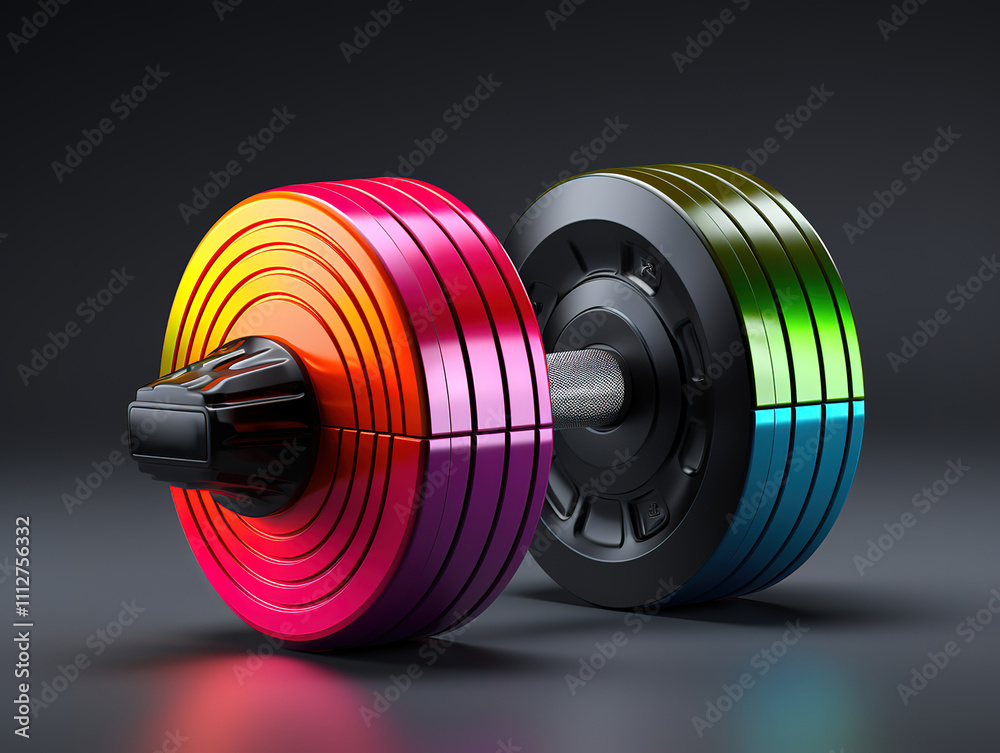Dumbbell Icon for Gym Equipment and Exercise Concepts Dumbbell Icon for Gym Equipment and Exercise Concepts