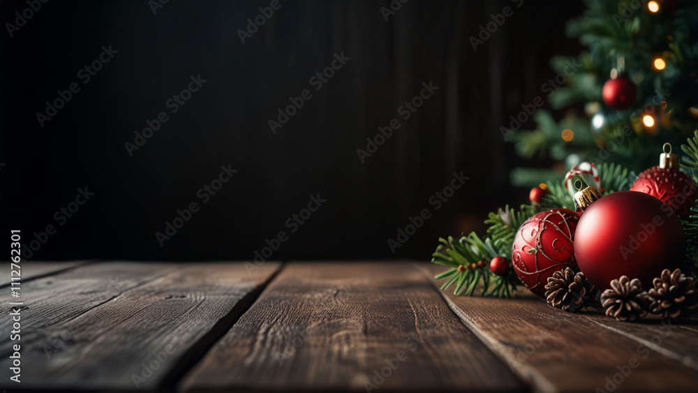 christmas decoration on wooden background christmas decoration on wooden background