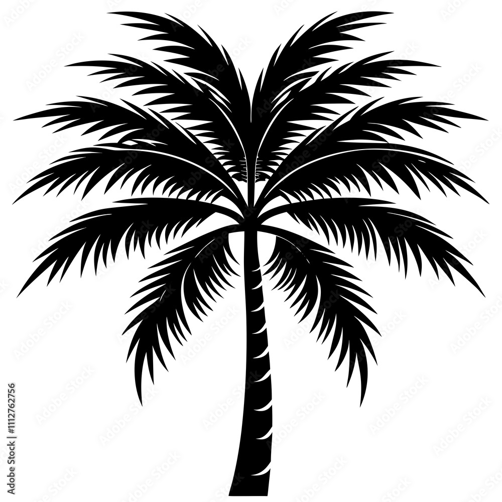 Obraz premium palm tree silhouette