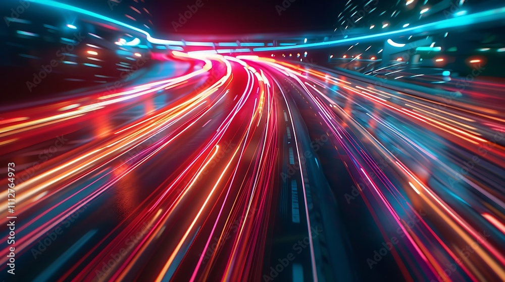 Virtual reality-inspired abstract neon motion Virtual reality-inspired abstract neon motion