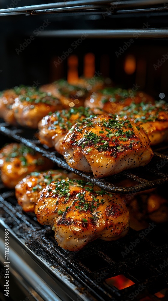 Grilled Chicken Dinner with Aromatic Herbs Grilled Chicken Dinner with Aromatic Herbs