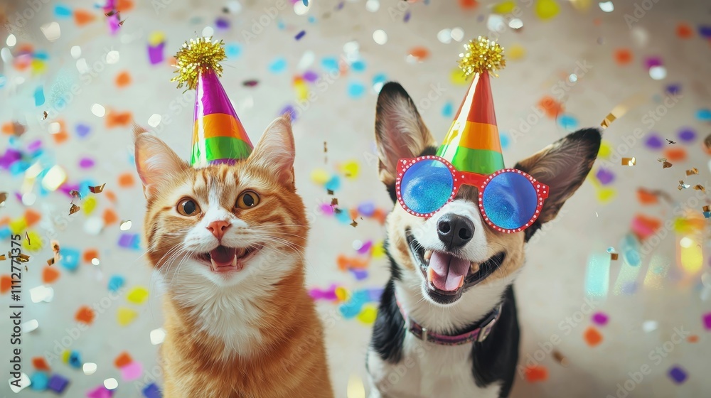 Happy New Year Festive Pet Duo Happy New Year Festive Pet Duo