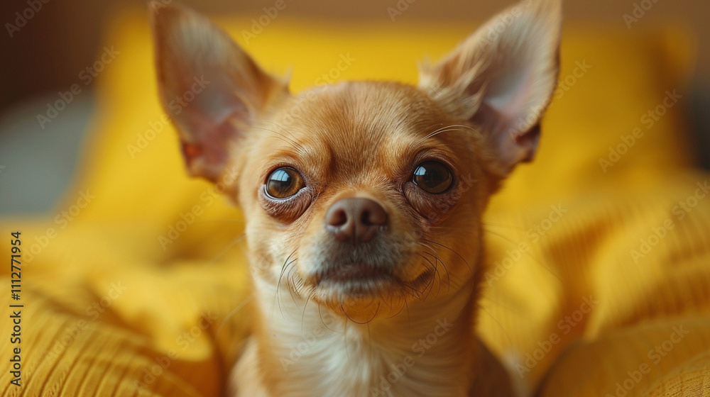 Beautiful cute Chihuahua dog on a bright background Beautiful cute Chihuahua dog on a bright background
