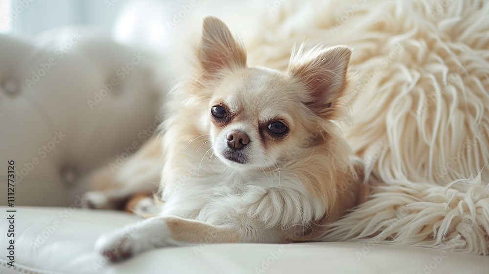 Beautiful cute Chihuahua dog on a bright background Beautiful cute Chihuahua dog on a bright background