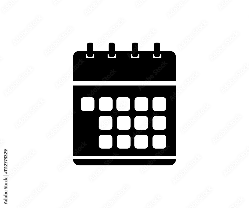Calendar symbol. Calendar icon. Deadline. Date. Time vector design and illustration.

