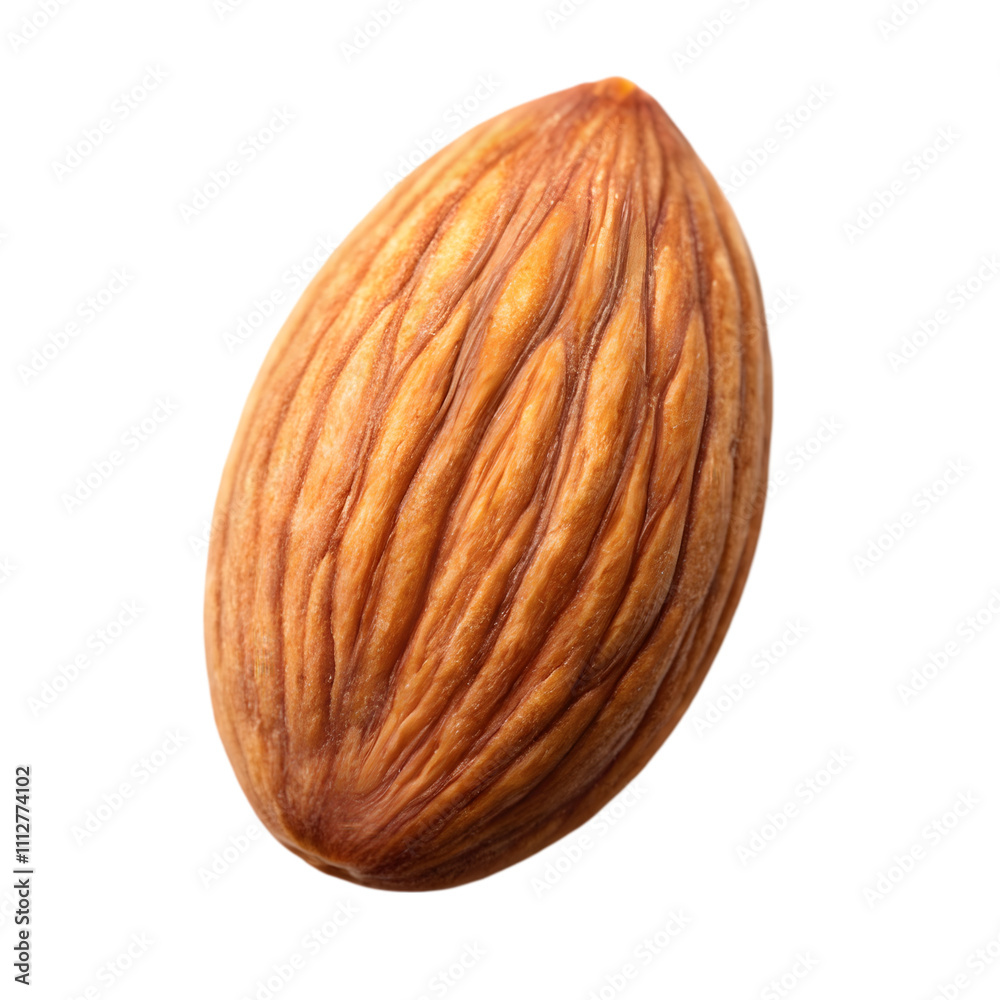 top view almond isolated on transparent background top view almond isolated on transparent background