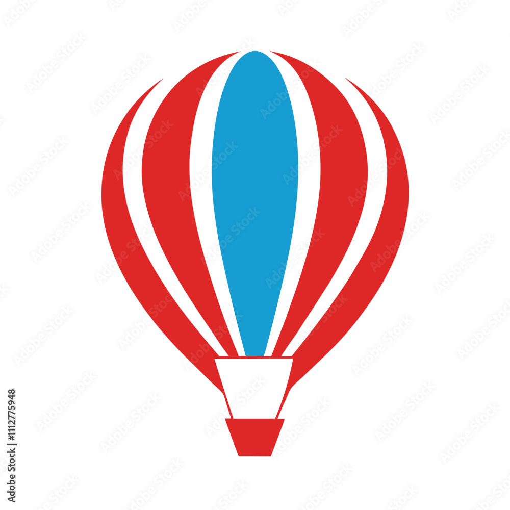 Naklejka premium hot air balloon logo vector design