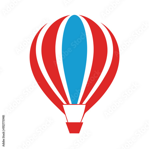 hot air balloon logo vector design