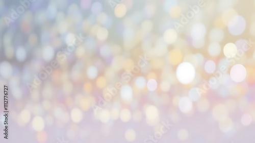 Abstract Pastel Bokeh Background With Soft Light Spots