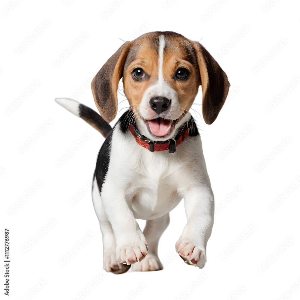 Adorable Beagle Puppy in Playful Pose on Transparent Background Adorable Beagle Puppy in Playful Pose on Transparent Background