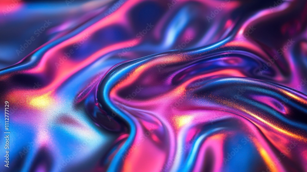 Stunning Iridescent Fabric Design: A Vibrant Abstract Art Stunning Iridescent Fabric Design: A Vibrant Abstract Art