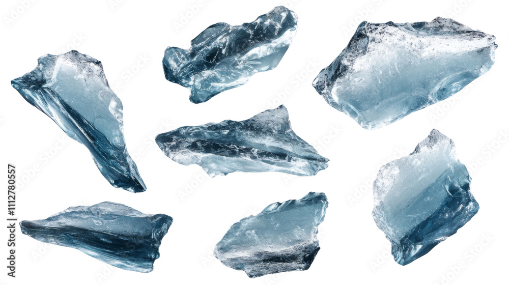 Ice cubes transparent background Ice cubes transparent background