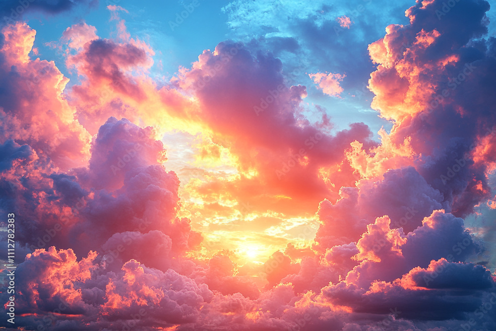 Dramatic Sunset Cloudscape Painted Across The Sky Dramatic Sunset Cloudscape Painted Across The Sky