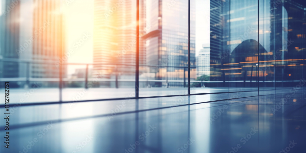 blurry windows of a modern building Generative AI blurry windows of a modern building Generative AI
