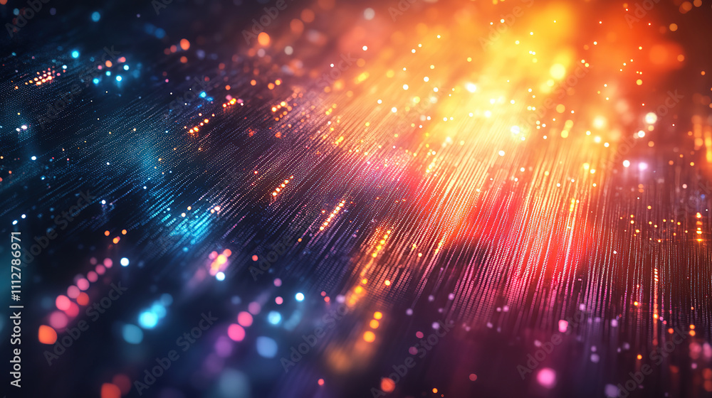 Obraz premium Sleek digital design representing science, networks, and educational fields