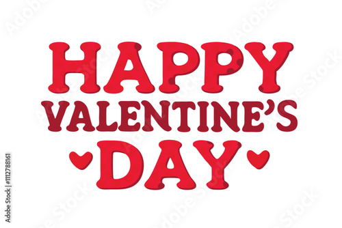 Wallpaper Mural Celebrate love with this beautiful handwritten calligraphic lettering design featuring "Happy Valentine's Day" accented by charming red hearts Torontodigital.ca