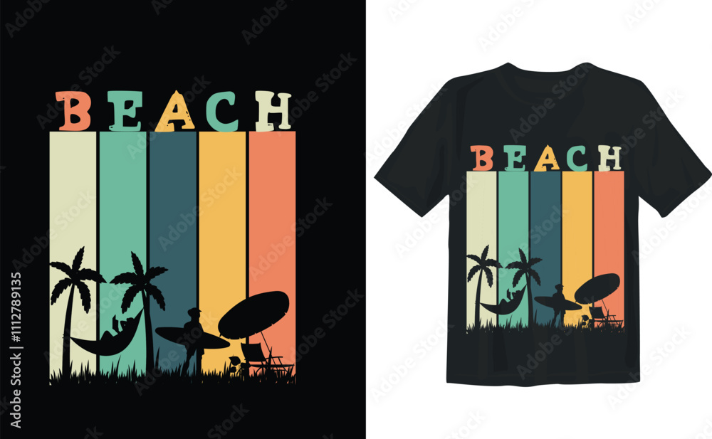 Fototapeta premium SUMMER T SHIRT TAMPLATET