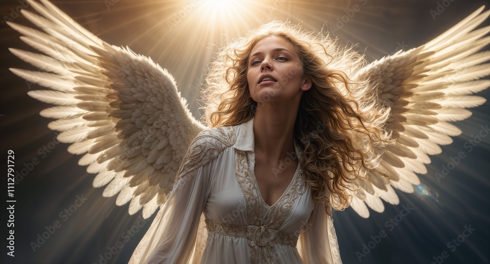 A portrait of an archangel A portrait of an archangel