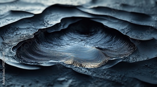 ferrofluid pattern with a circle in the middle rippling out lines organi photo