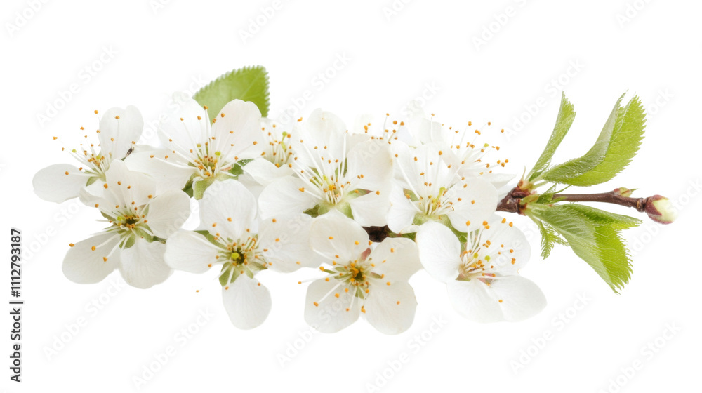 Fototapeta premium Blossom branch transparent background