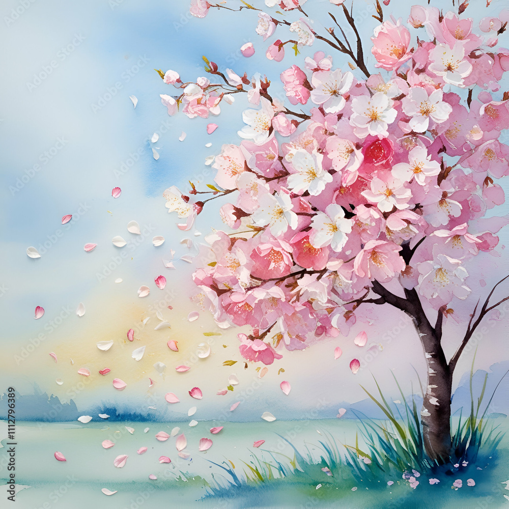 Fototapeta premium spring cherry tree