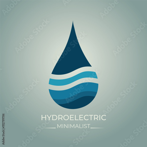 Drop water logo template design