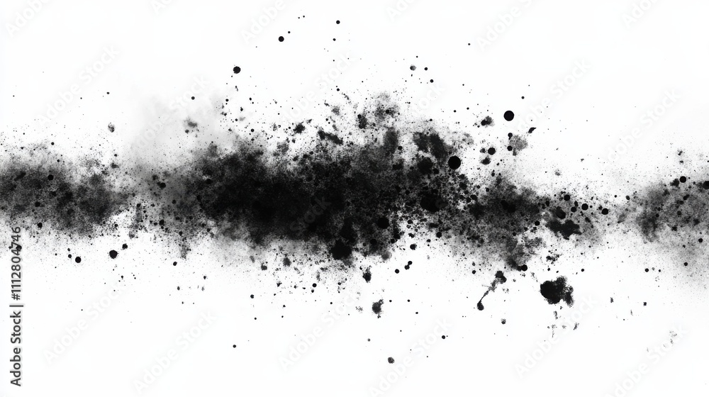 Abstract Black and White Ink Blots Creating Unique Artistic Texture Abstract Black and White Ink Blots Creating Unique Artistic Texture