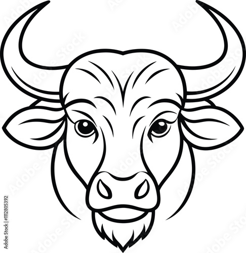 Wallpaper Mural Silhouette Vector Illustration | Animal Head Mascot Logo Design Torontodigital.ca
