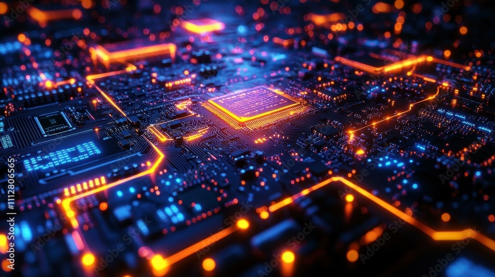 CPU and microcircuits image Abstract tech solutions Abstract image One main object high quality very detailed CPU and microcircuits image Abstract tech solutions Abstract image One main object high quality very detailed