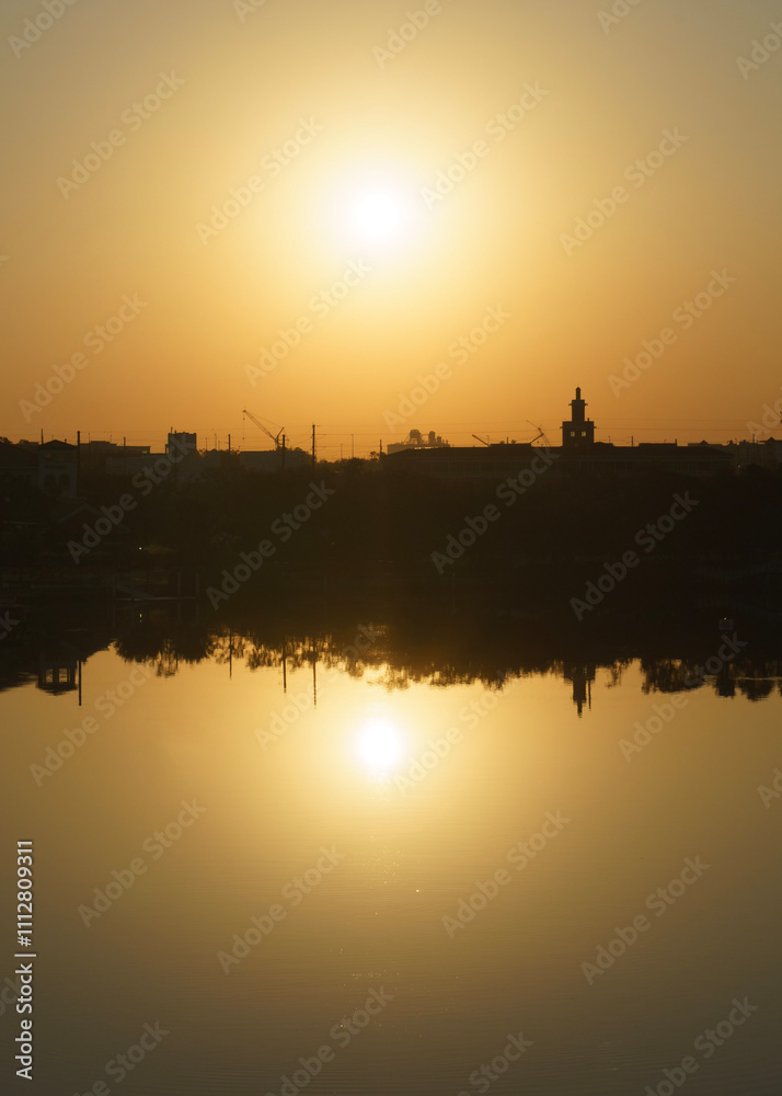 Fototapeta premium Sunset at downtown in tampa