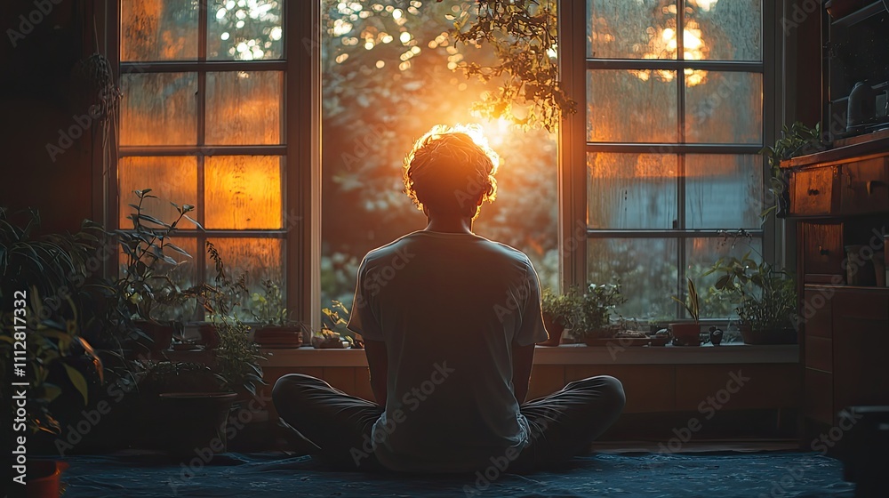 man in prayer young man sitting alone in front of a window in a lonely house man in prayer young man sitting alone in front of a window in a lonely house