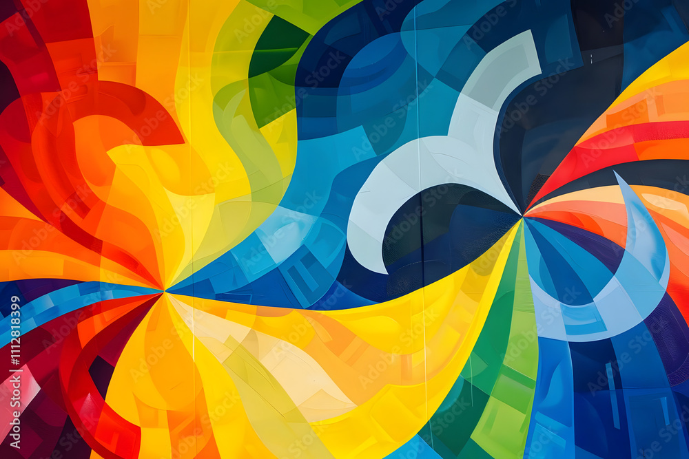 vibrant mural depicting unity: from sketch to final artwork in bold rainbow colors. generative ai vibrant mural depicting unity: from sketch to final artwork in bold rainbow colors. generative ai