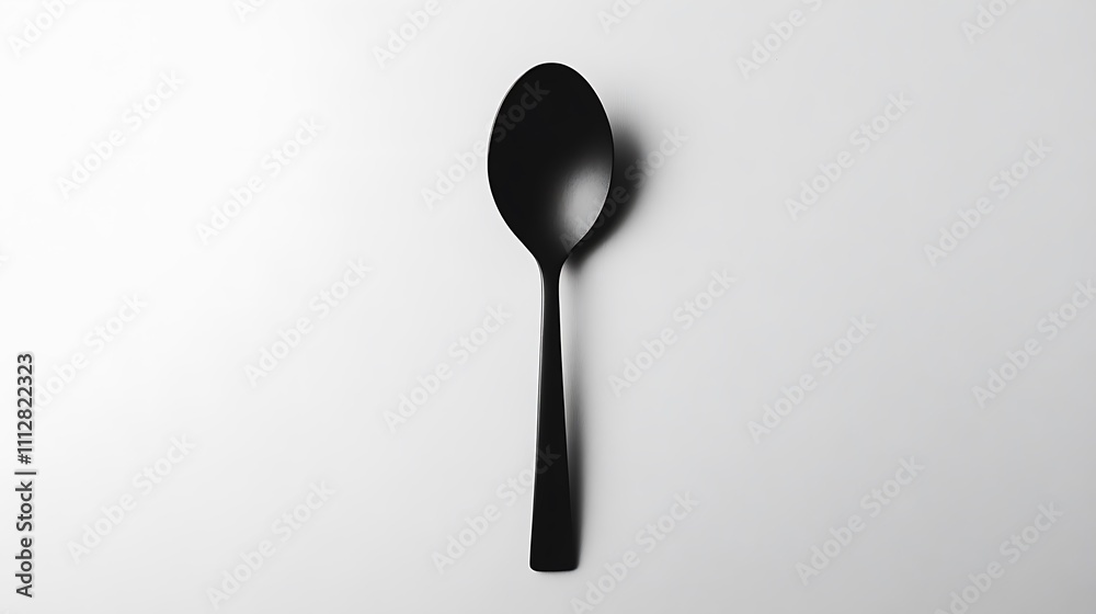 A spoon on a plain white background. A spoon on a plain white background.