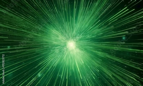 future speed green color technological ai generated video